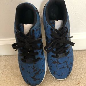 Women's Blue Floral Adidas Shoes